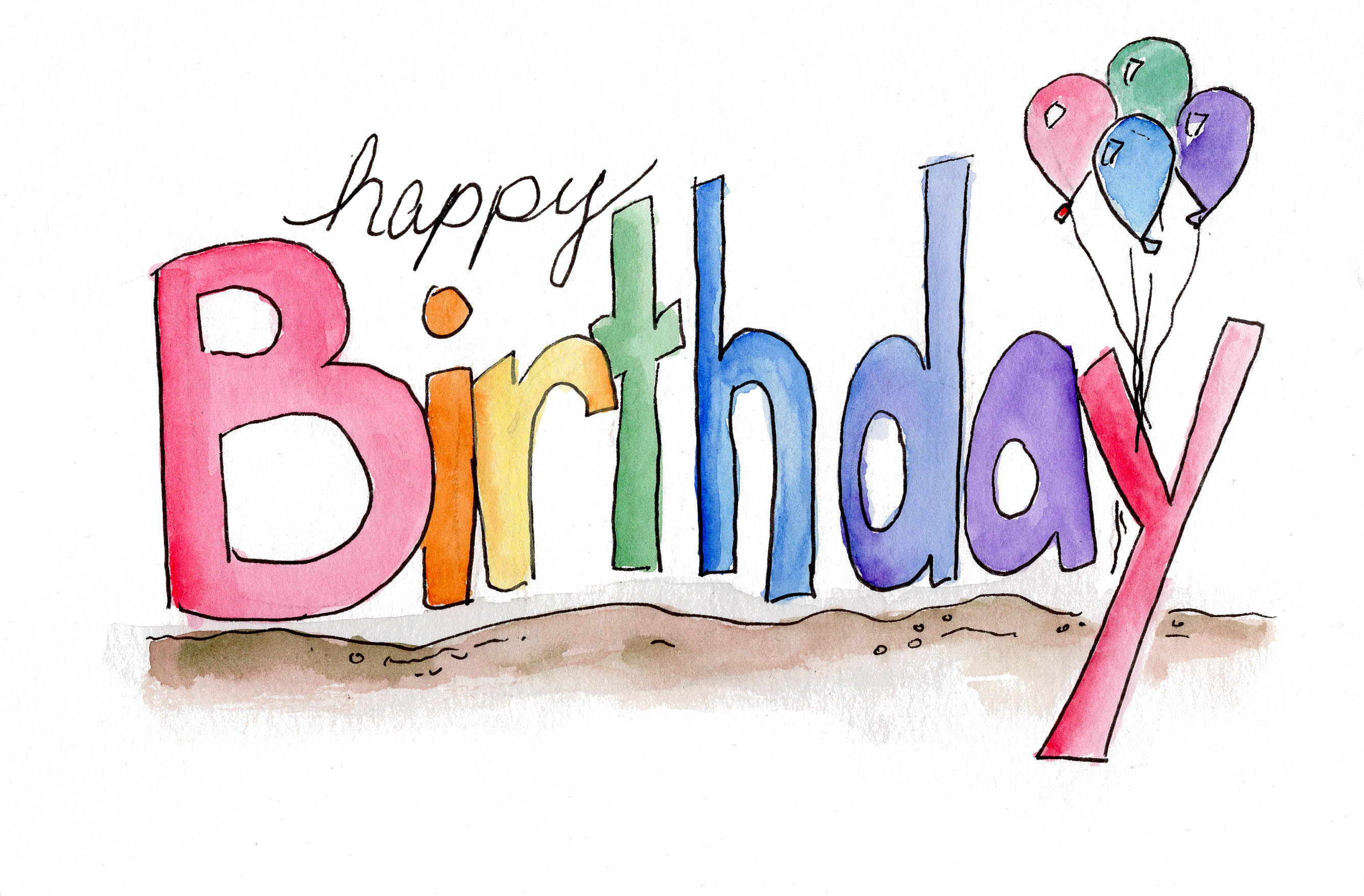 Happy Birthday illustration