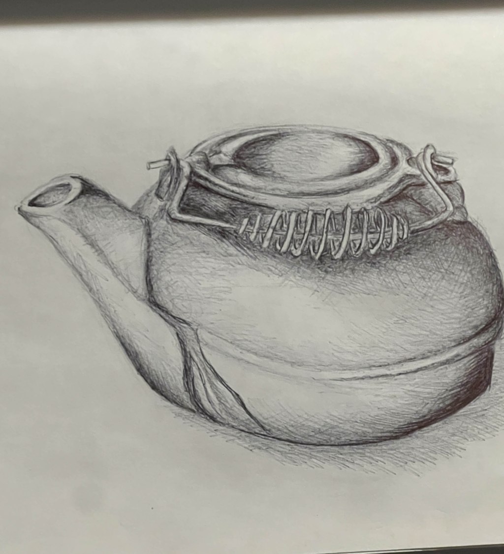 “Tea Kettle in Ballpoint”
